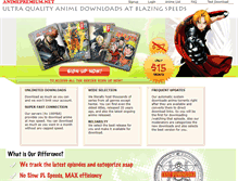 Tablet Screenshot of animepremium.net